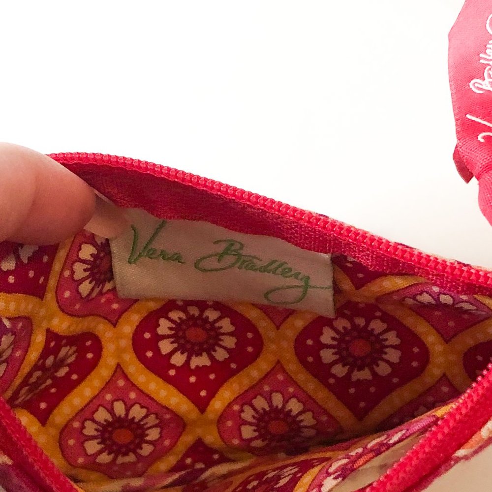 Vera Bradley Raspberry Fizz Mini Keychain Wallet - Picture 5 of 5